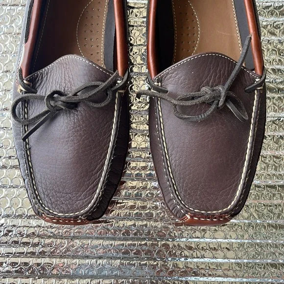 NEW L.L.BEAN Brown Leather Men's Shoes - Picture 2 of 9